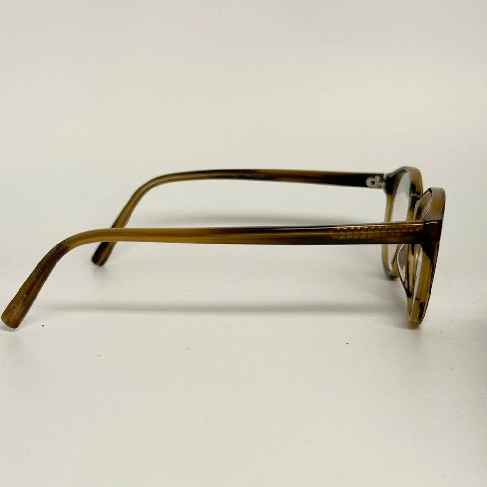 7 For All Mankind 753 Tortoise Round Eyeglasses Frames 47-20-140‎ Brown